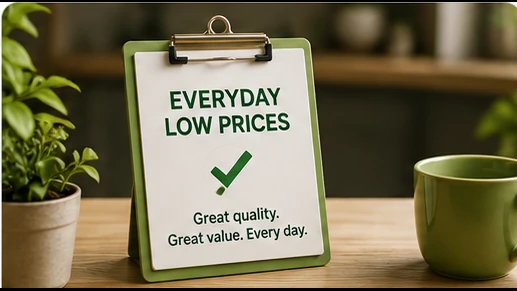 Everyday low prices on groceries and essentials